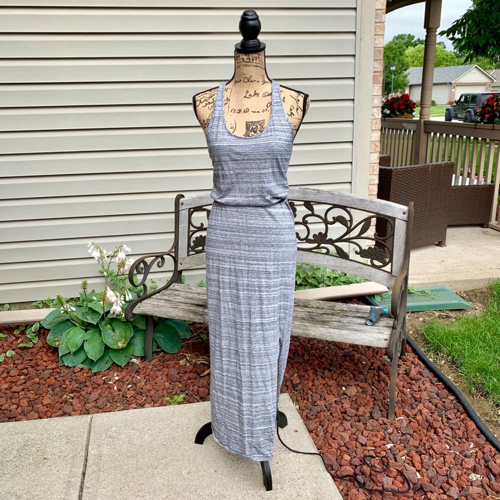 Gray maxi dress